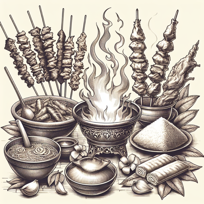 Keunikan Sketsa Makanan Tradisional Indonesia yang Menggugah Selera