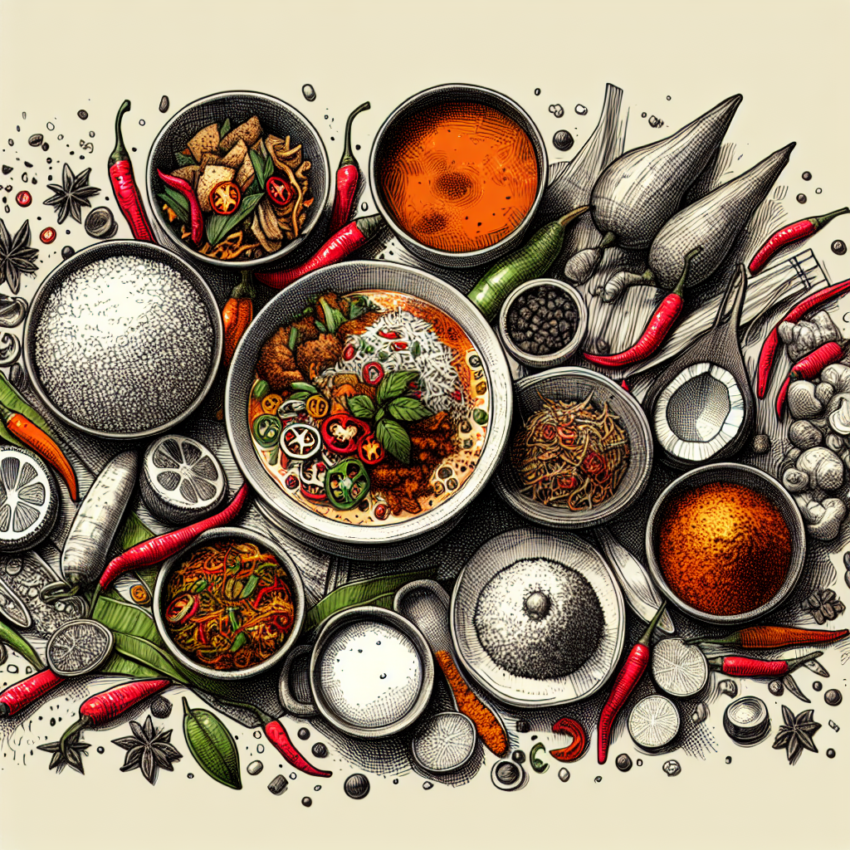 Exploring the Art of Indonesian Food Sketches: A Visual Feast
